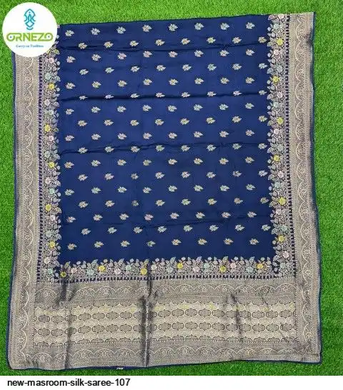 NEW MASROOM SILK SAREE 107