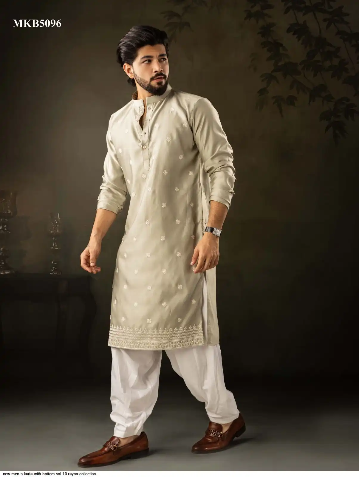 NEW MEN S KURTA WITH BOTTOM VOL 10 RAYON COLLECTION MKB5096