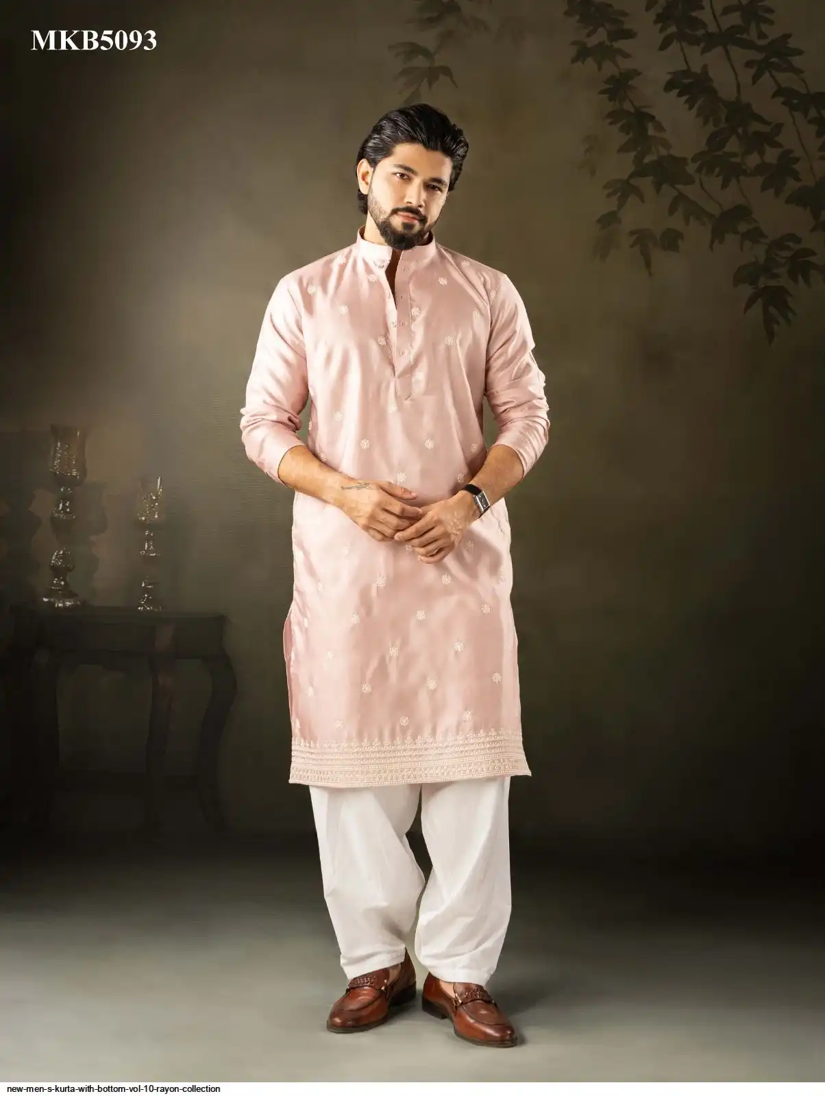 NEW MEN S KURTA WITH BOTTOM VOL 10 RAYON COLLECTION MKB5093
