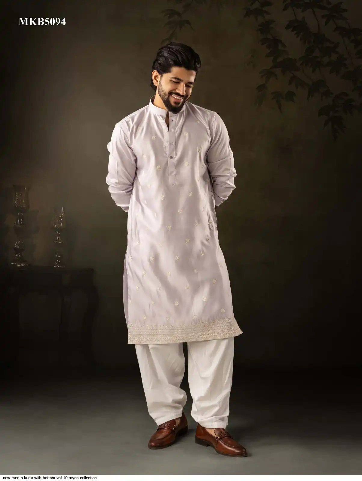 NEW MEN S KURTA WITH BOTTOM VOL 10 RAYON COLLECTION MKB5094
