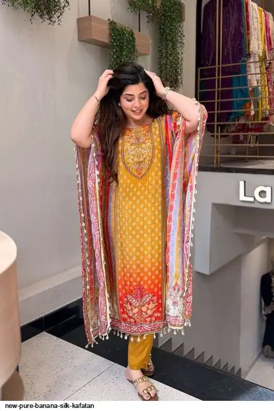NEW PURE BANANA SILK KAFATAN 1