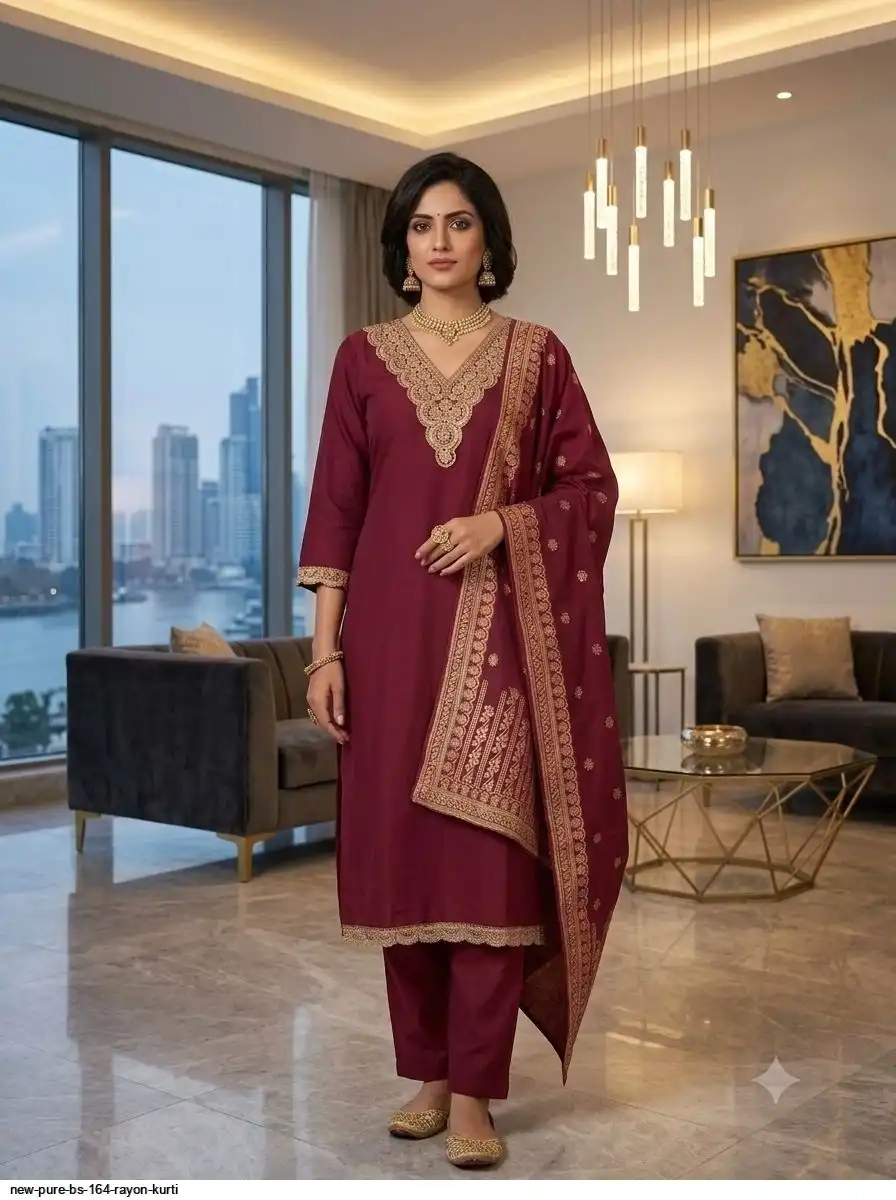NEW PURE BS 164 RAYON KURTI 3