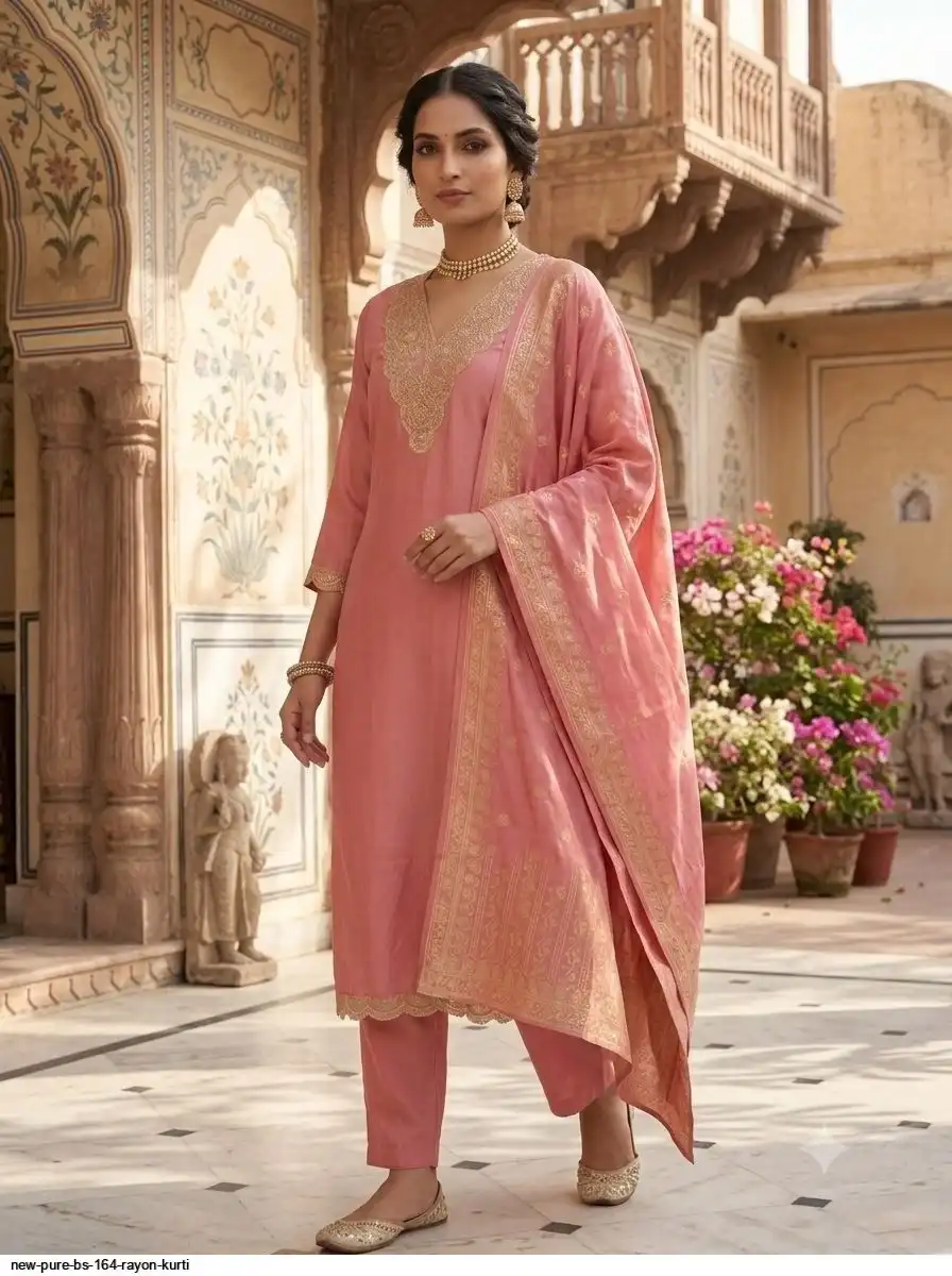 NEW PURE BS 164 RAYON KURTI 5