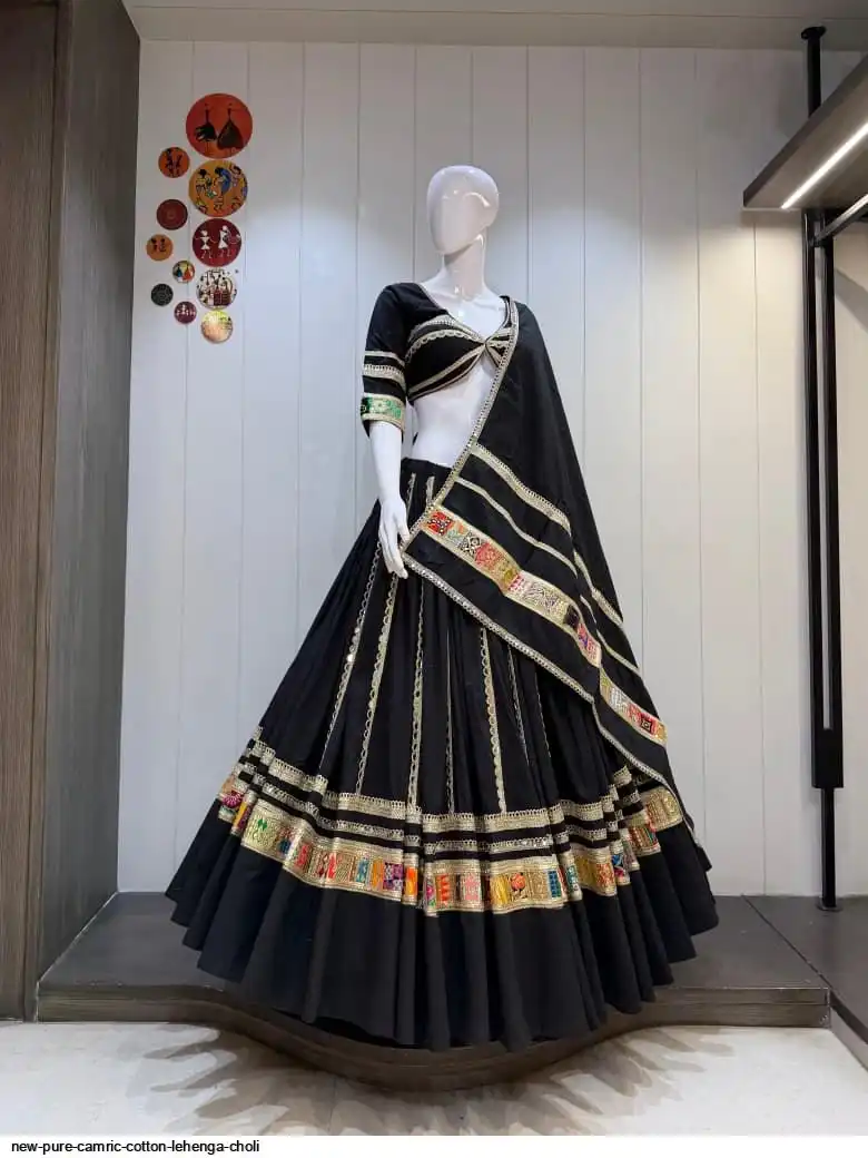 NEW PURE CAMRIC COTTON LEHENGA CHOLI 2
