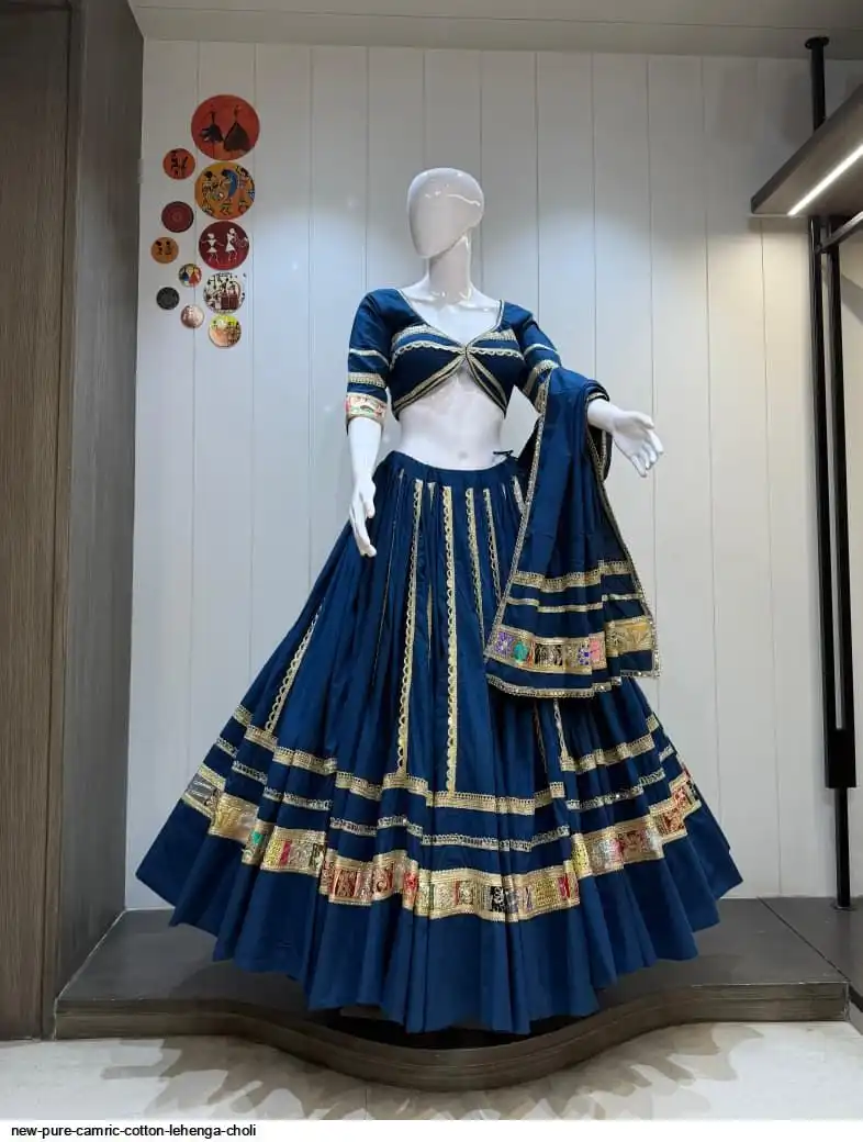 NEW PURE CAMRIC COTTON LEHENGA CHOLI 5
