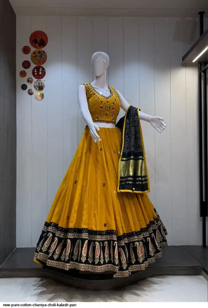 NEW PURE COTTON CHANIYA CHOLI KALASH PAN 3