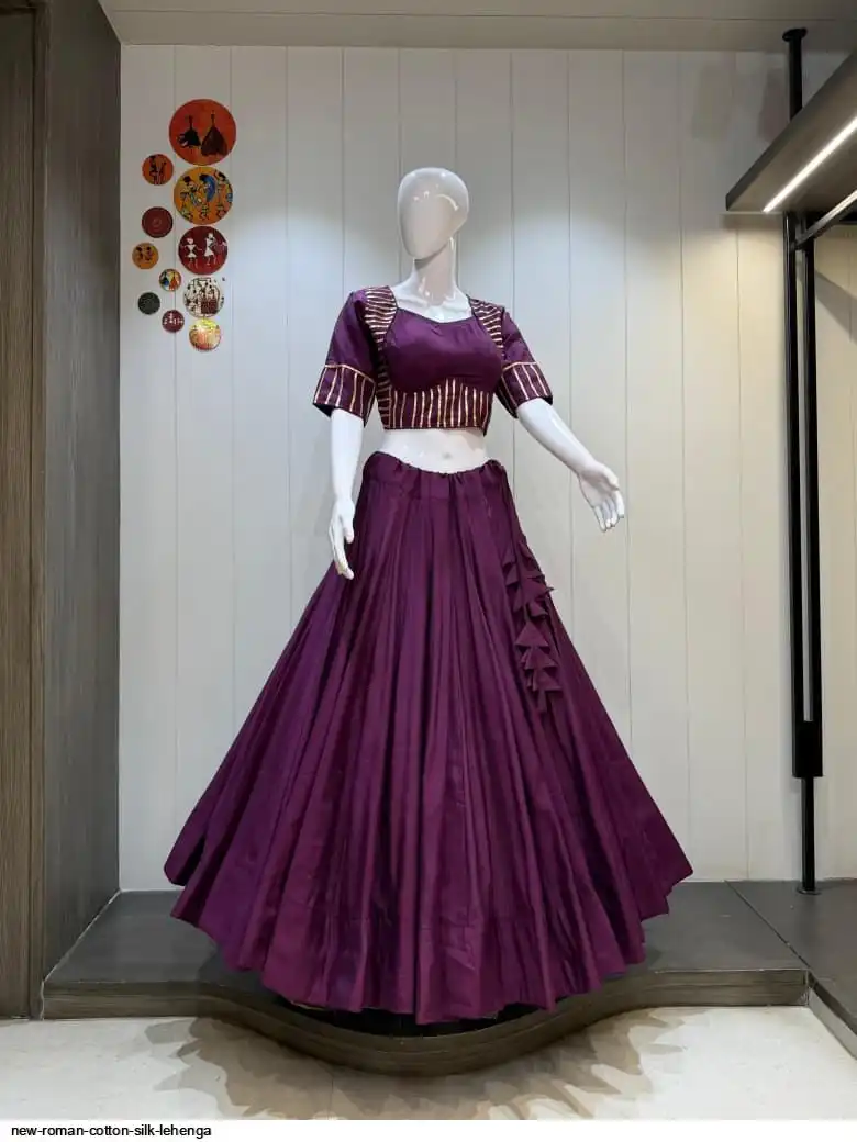 NEW ROMAN COTTON SILK LEHENGA 2