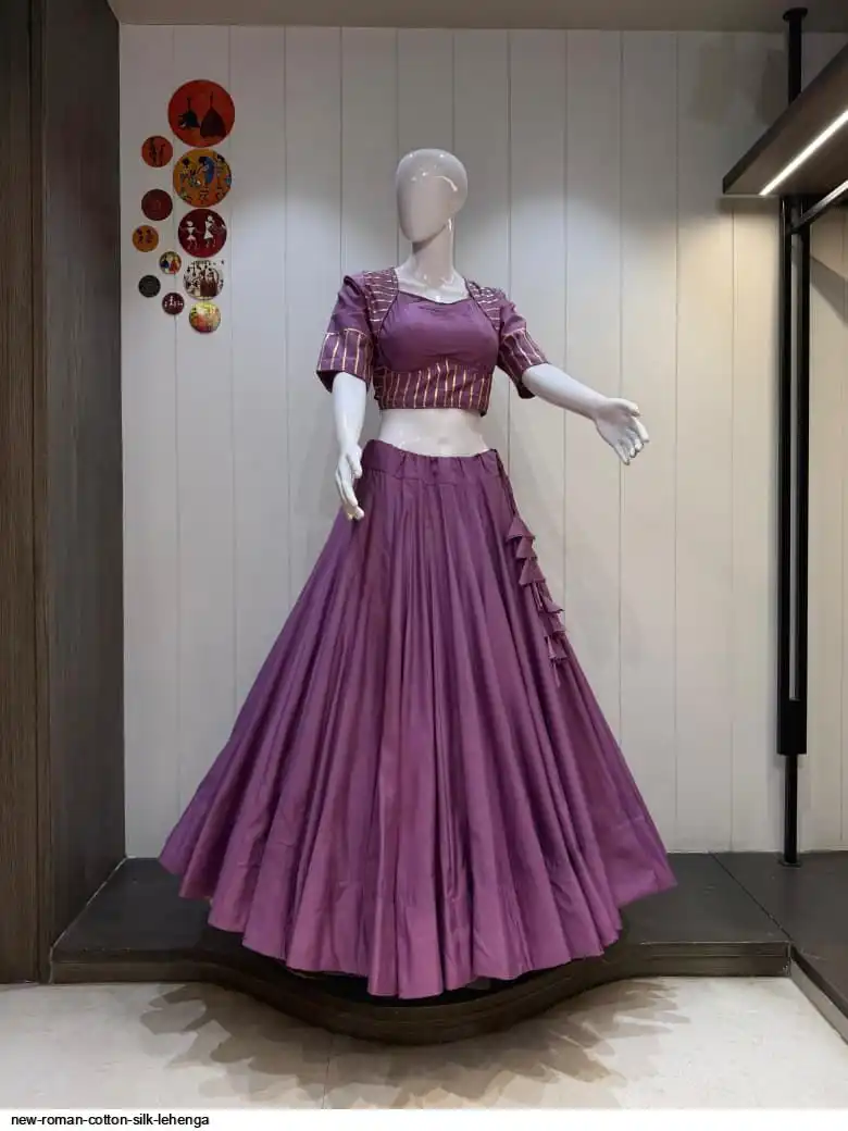NEW ROMAN COTTON SILK LEHENGA 5