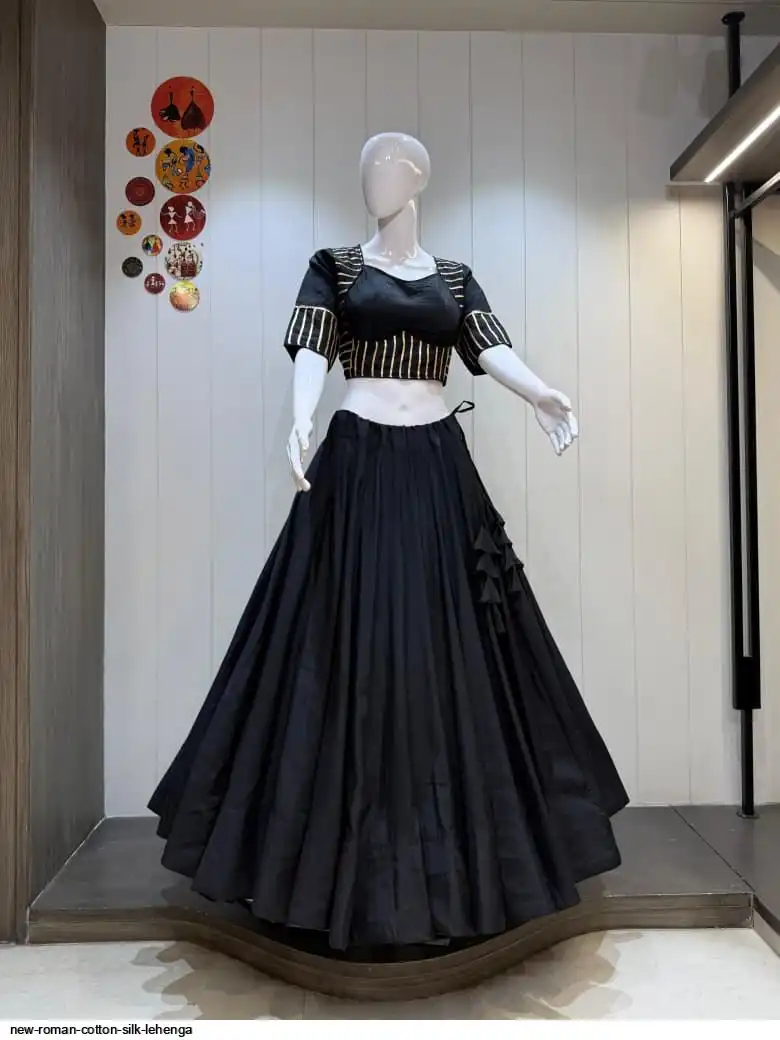 NEW ROMAN COTTON SILK LEHENGA 9