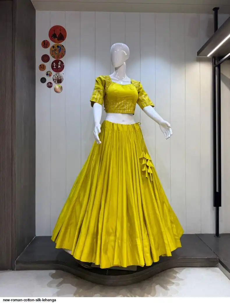 NEW ROMAN COTTON SILK LEHENGA 10