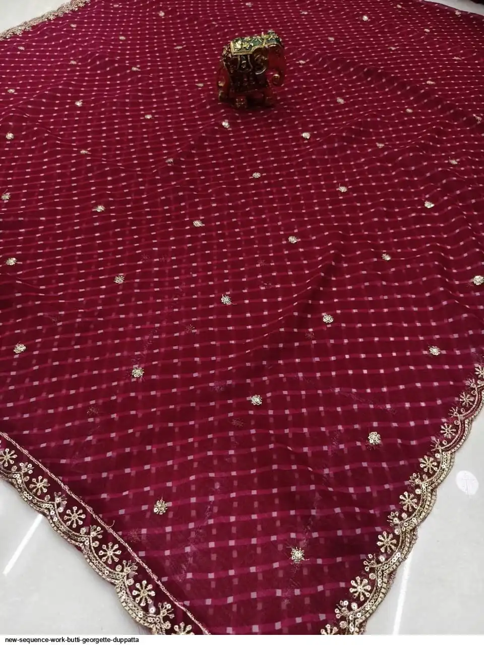 NEW SEQUENCE WORK BUTTI GEORGETTE DUPPATTA 6