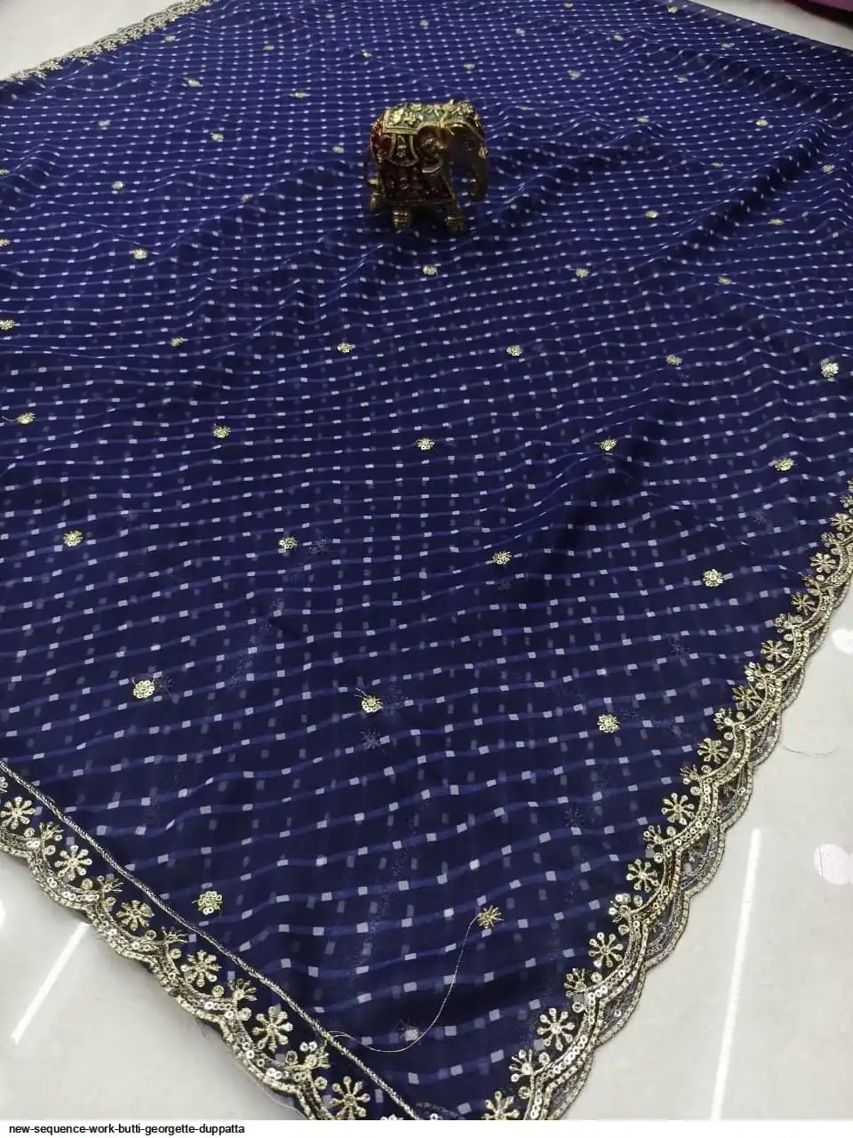 NEW SEQUENCE WORK BUTTI GEORGETTE DUPPATTA 8