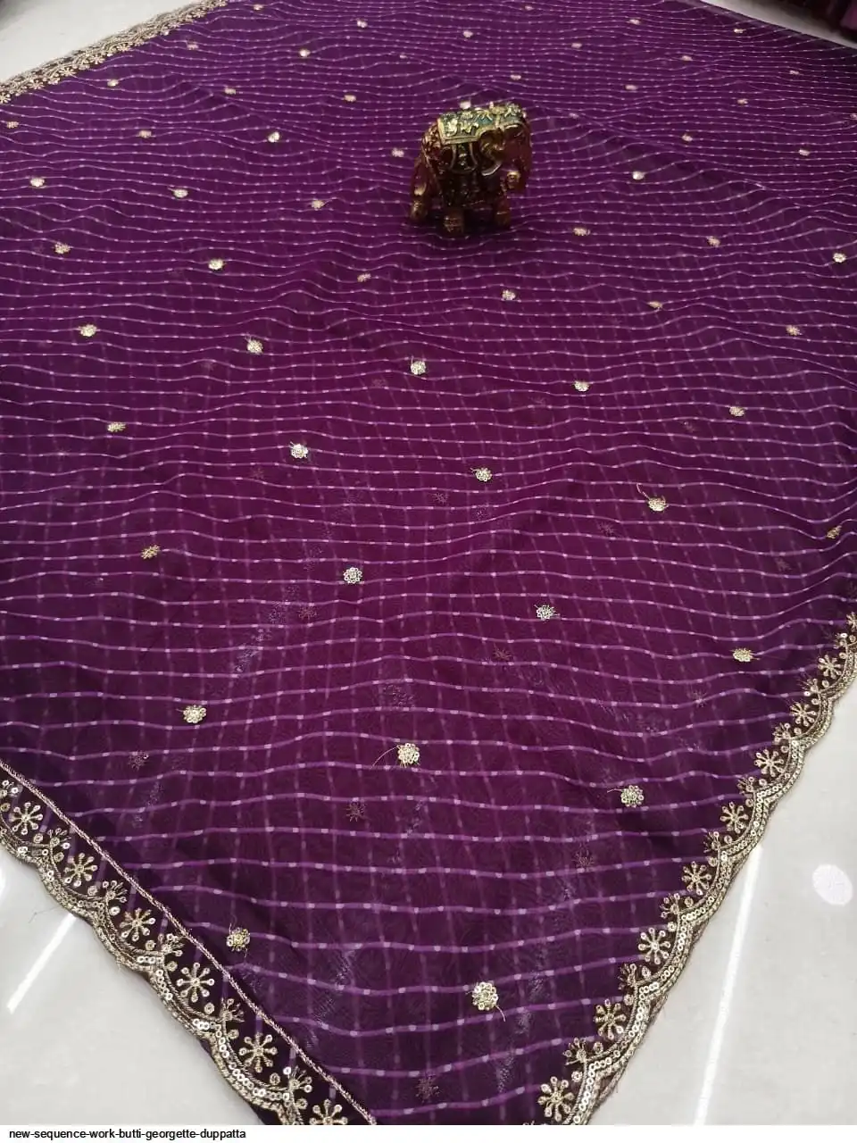 NEW SEQUENCE WORK BUTTI GEORGETTE DUPPATTA 9