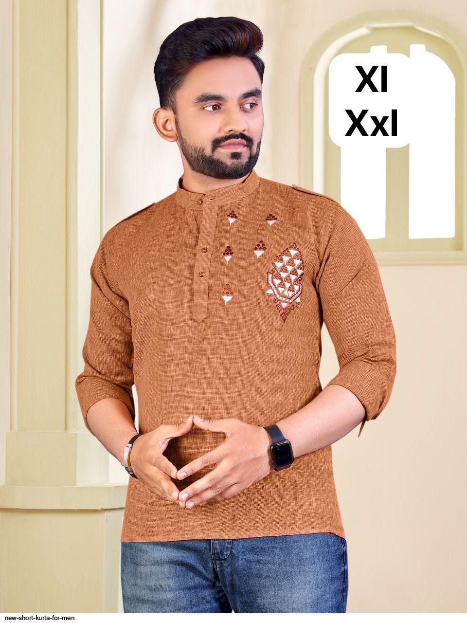 Latest short kurta hot sale design for man