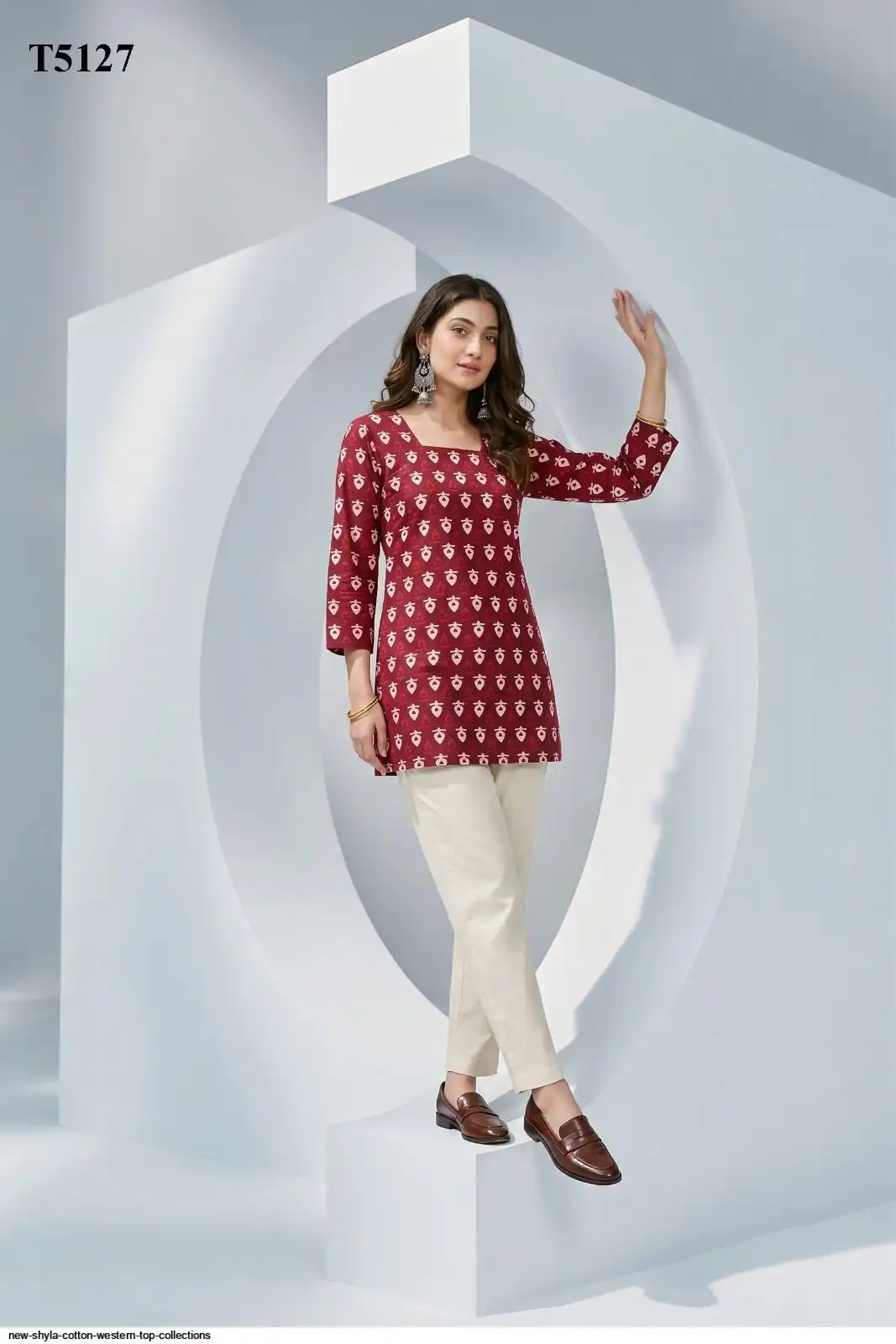 NEW SHYLA COTTON WESTERN TOP COLLECTIONS T5127