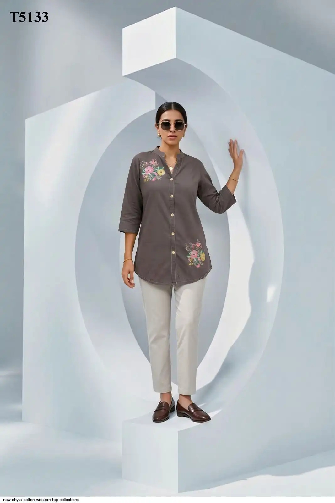 NEW SHYLA COTTON WESTERN TOP COLLECTIONS T5133