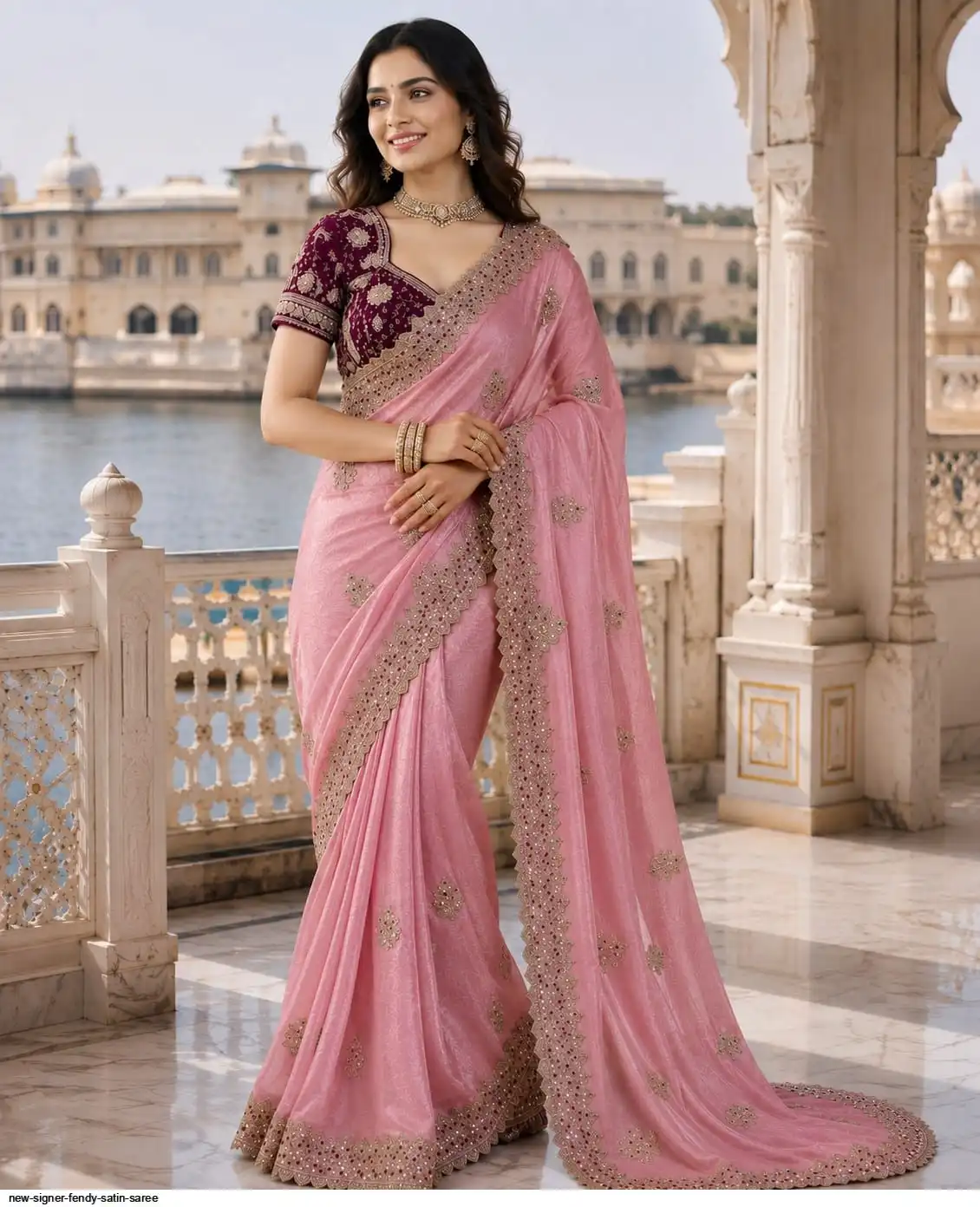 DIXITA SIGNER FENDY SATIN SAREE 1
