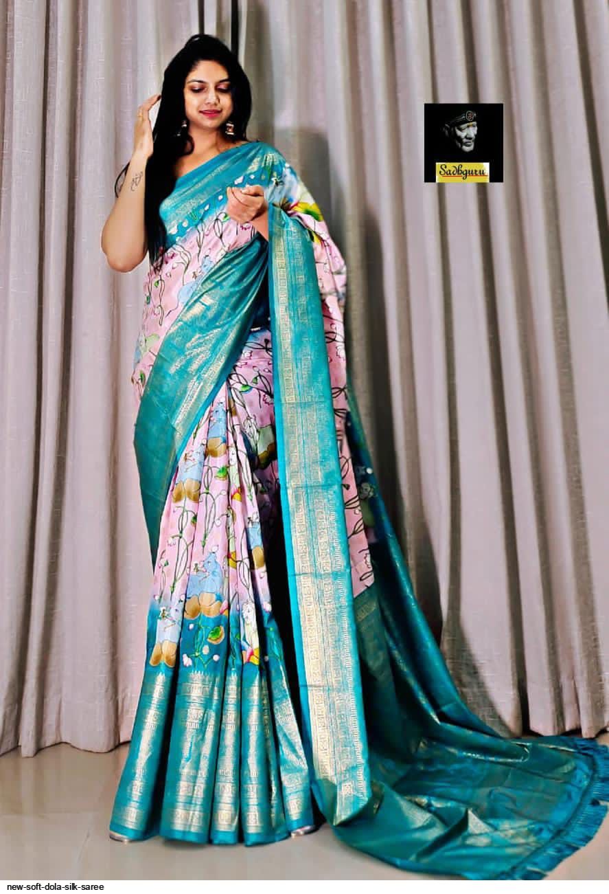 Diamond Weaving Soft Silk Saree | AT104