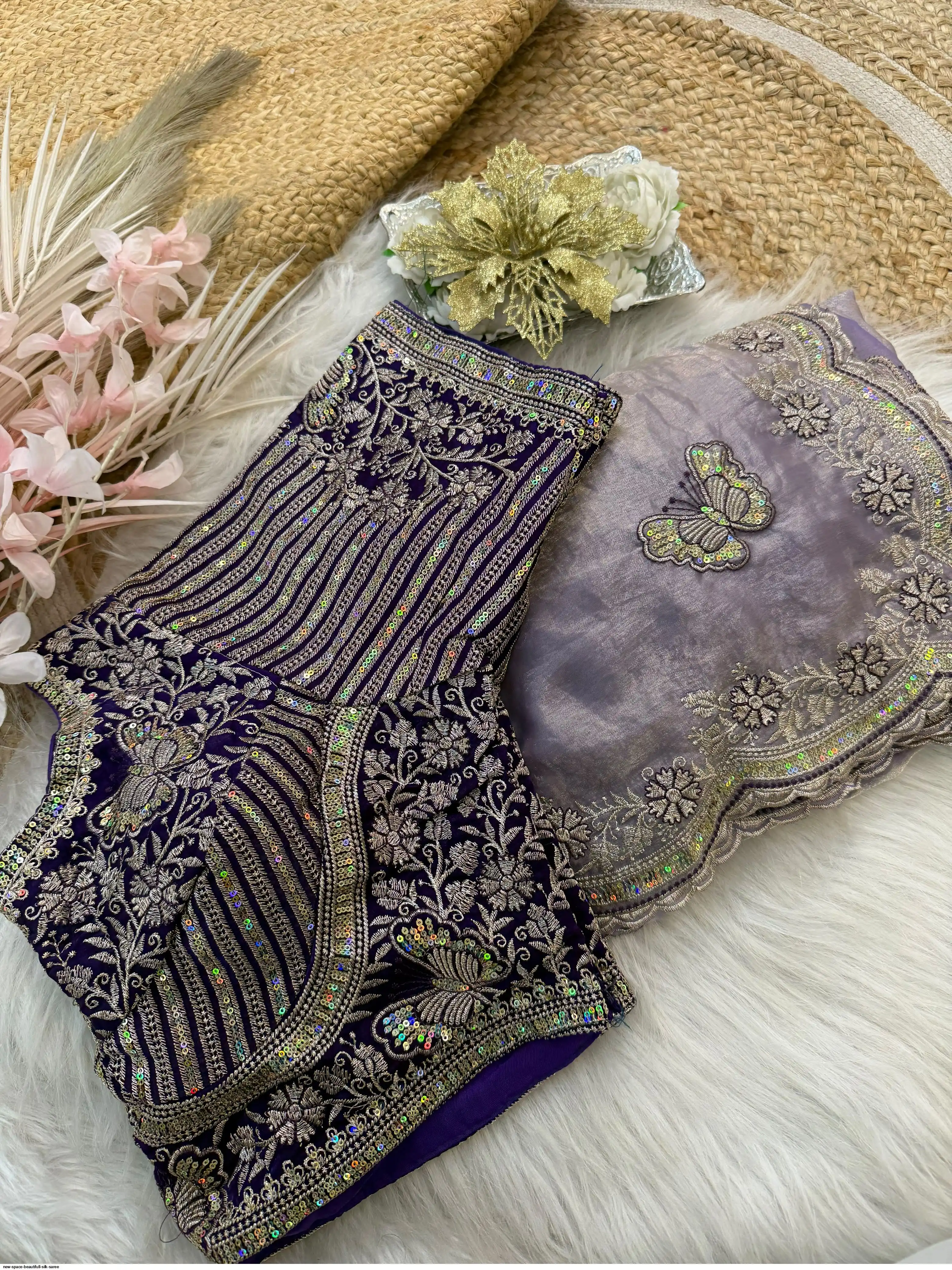 NEW SPACE BEAUTIFULL SILK SAREE 1