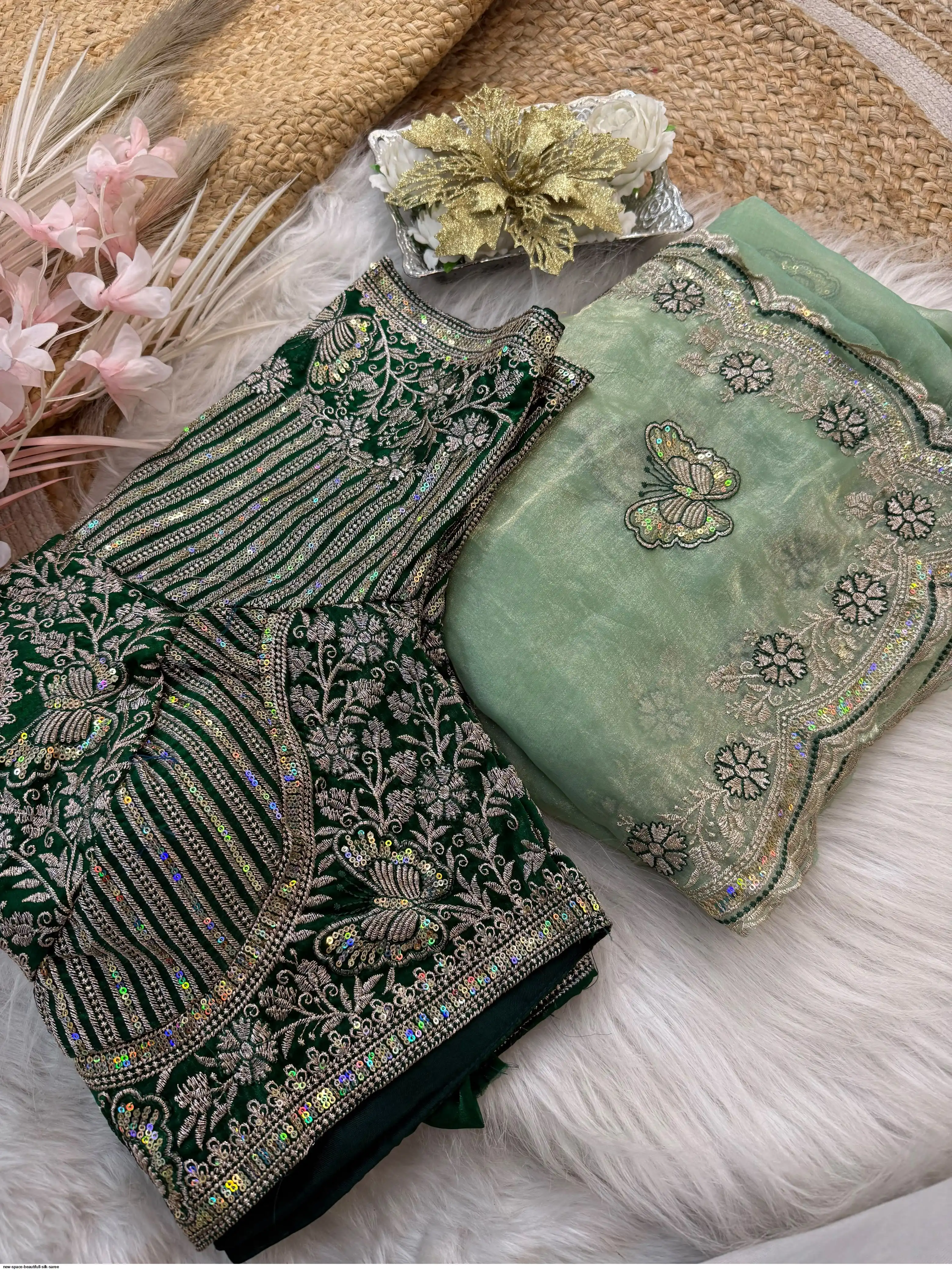 NEW SPACE BEAUTIFULL SILK SAREE 3