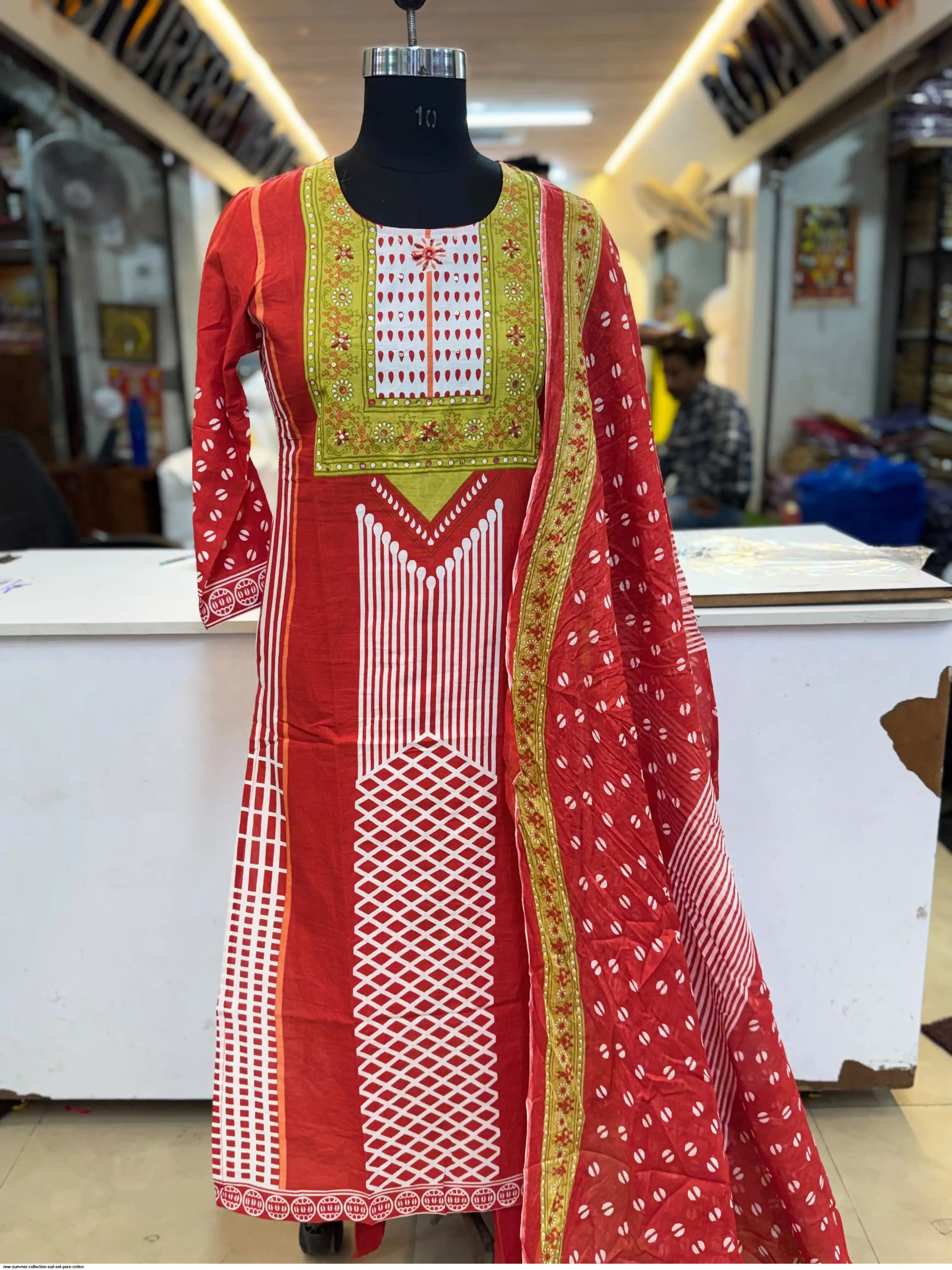 NEW SUMMER COLLECTION SUIT SET PURE COTTON A