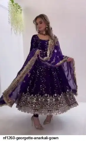 NF1260 GEORGETTE ANARKALI GOWN A