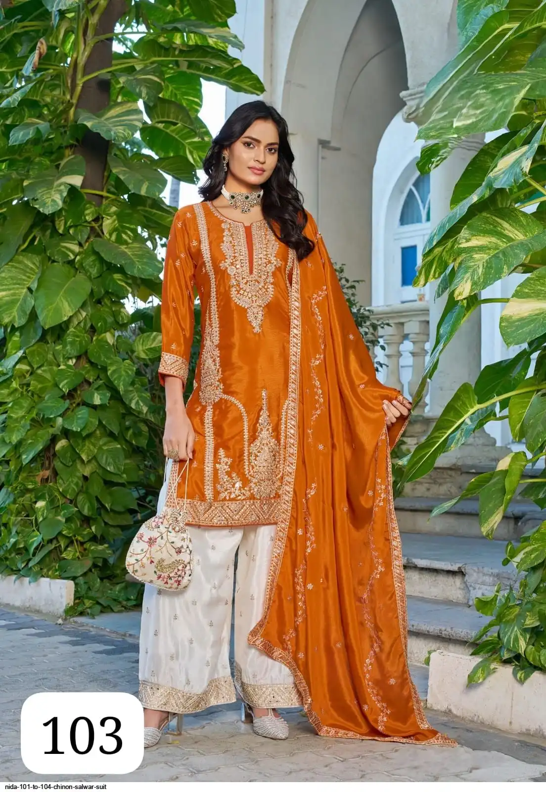 NIDA 101 TO 104 CHINON SALWAR SUIT 103