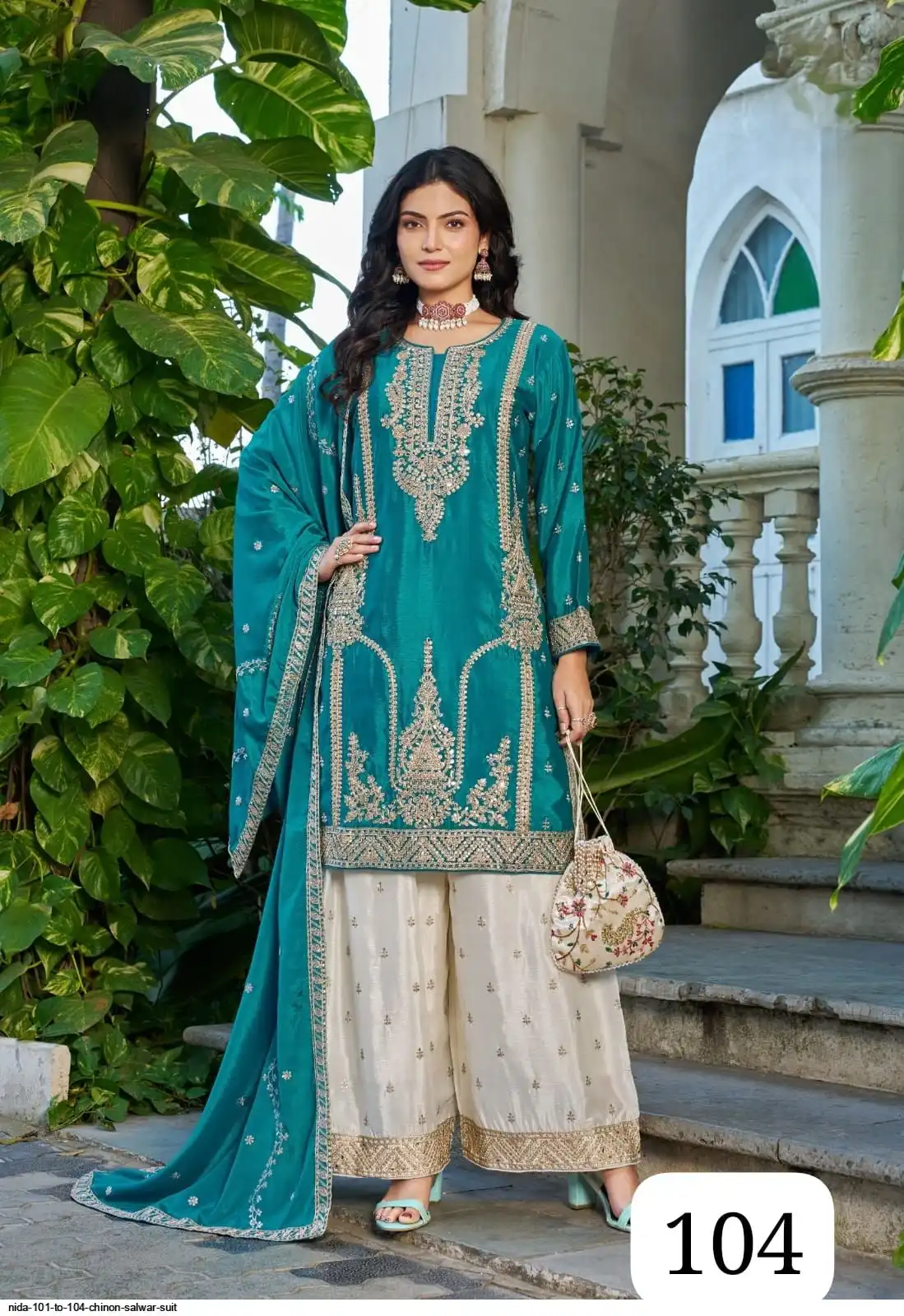 NIDA 101 TO 104 CHINON SALWAR SUIT 104