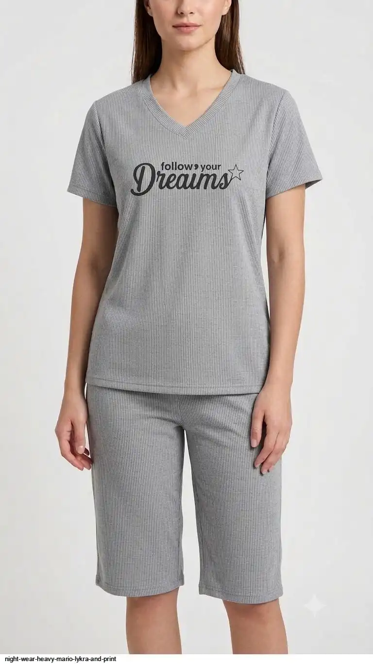 NIGHT WEAR HEAVY MARIO LYKRA AND PRINT 3