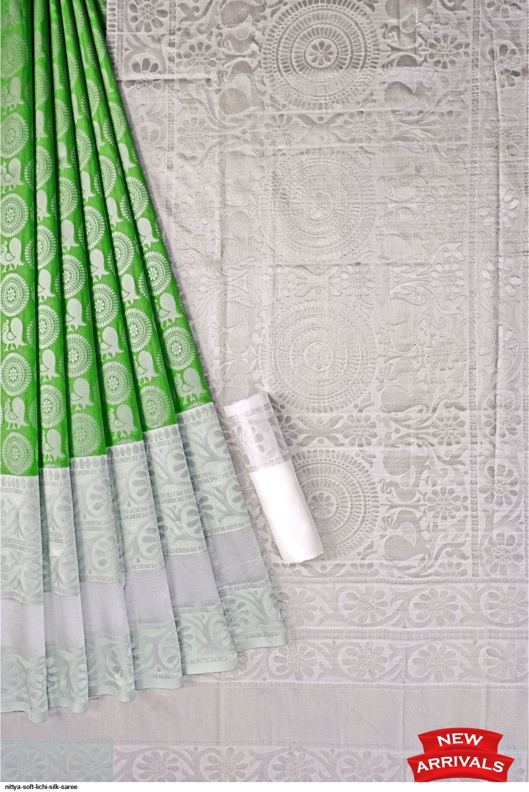 NITTYA SOFT LICHI SILK SAREE D