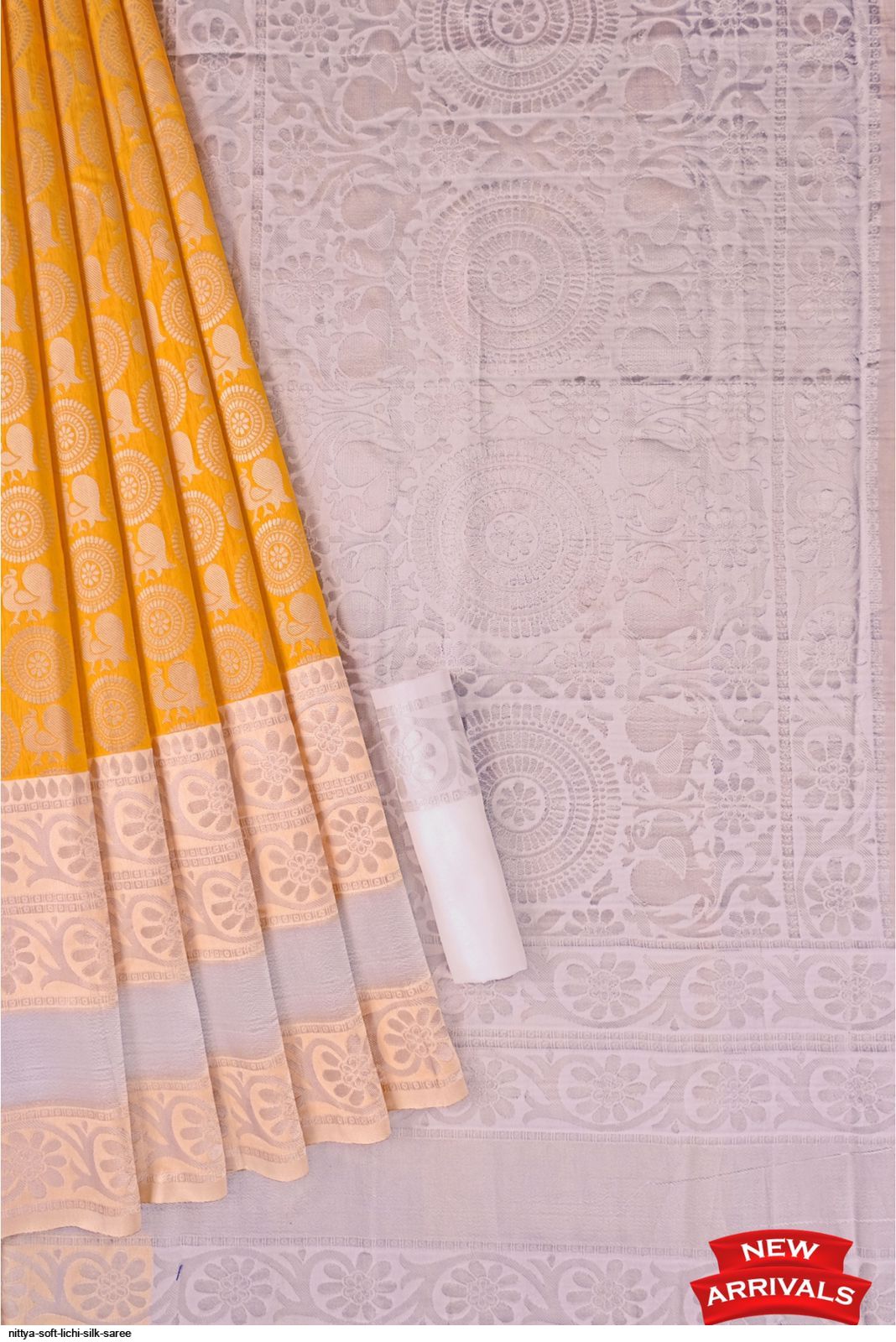 NITTYA SOFT LICHI SILK SAREE F
