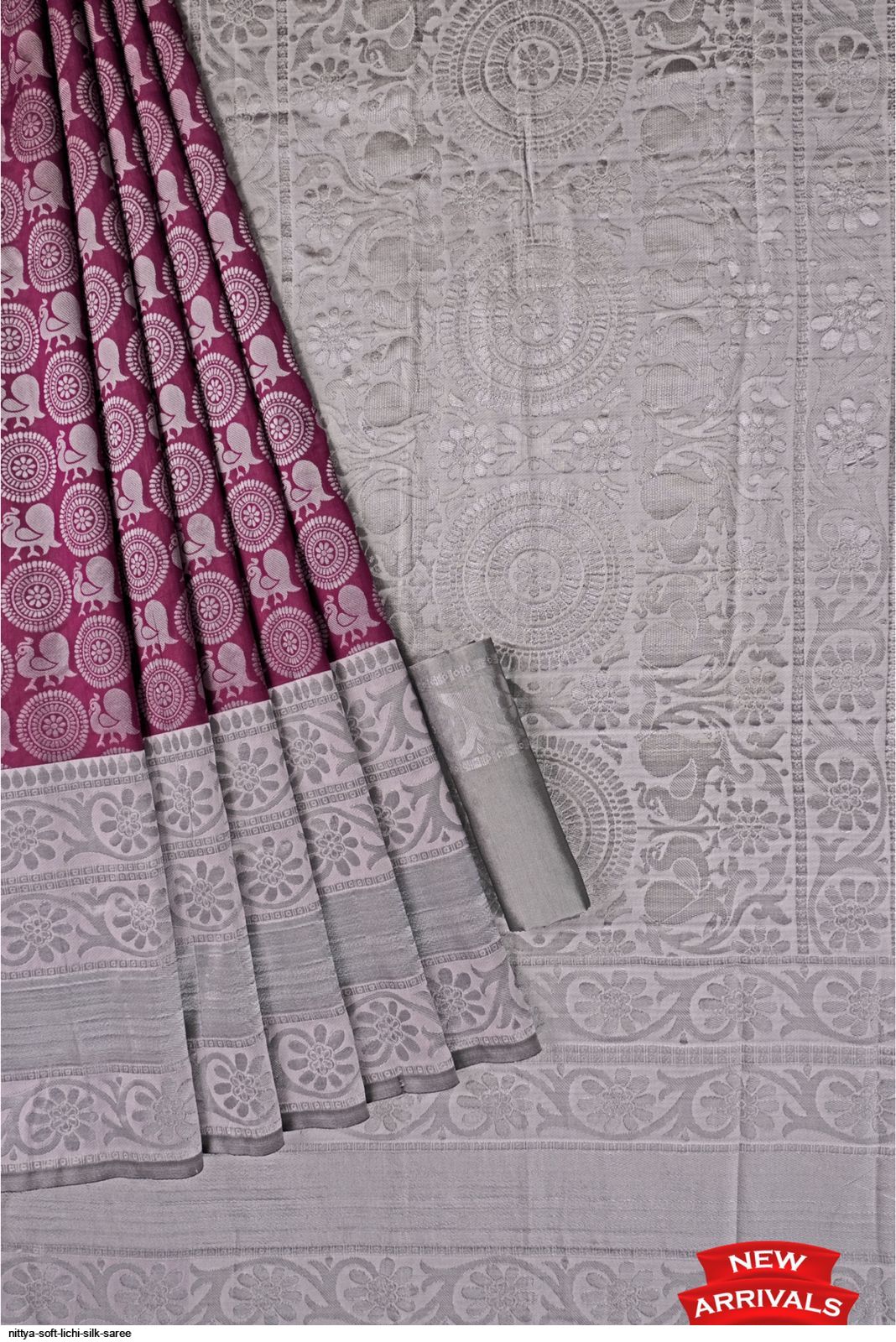 NITTYA SOFT LICHI SILK SAREE G