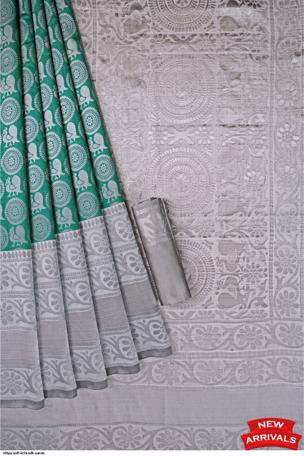 NITTYA SOFT LICHI SILK SAREE E