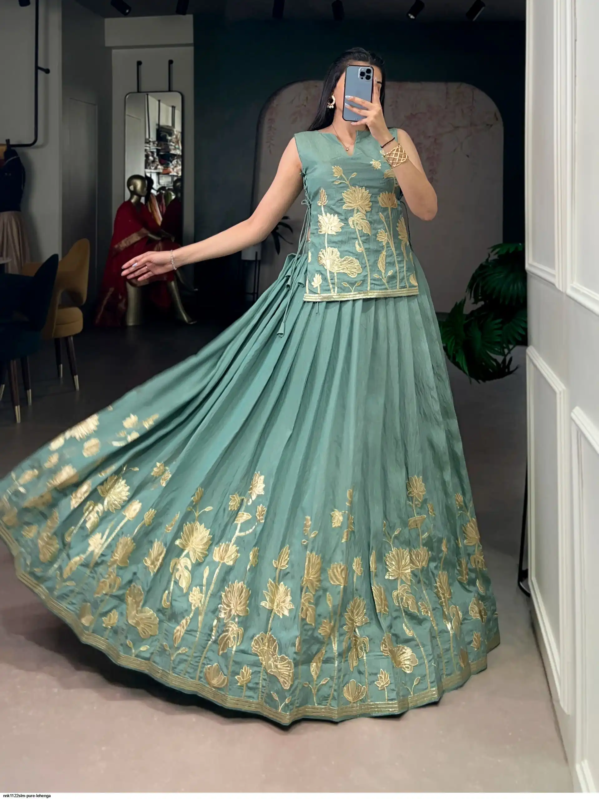 NNK1122SLM PURE LEHENGA 2