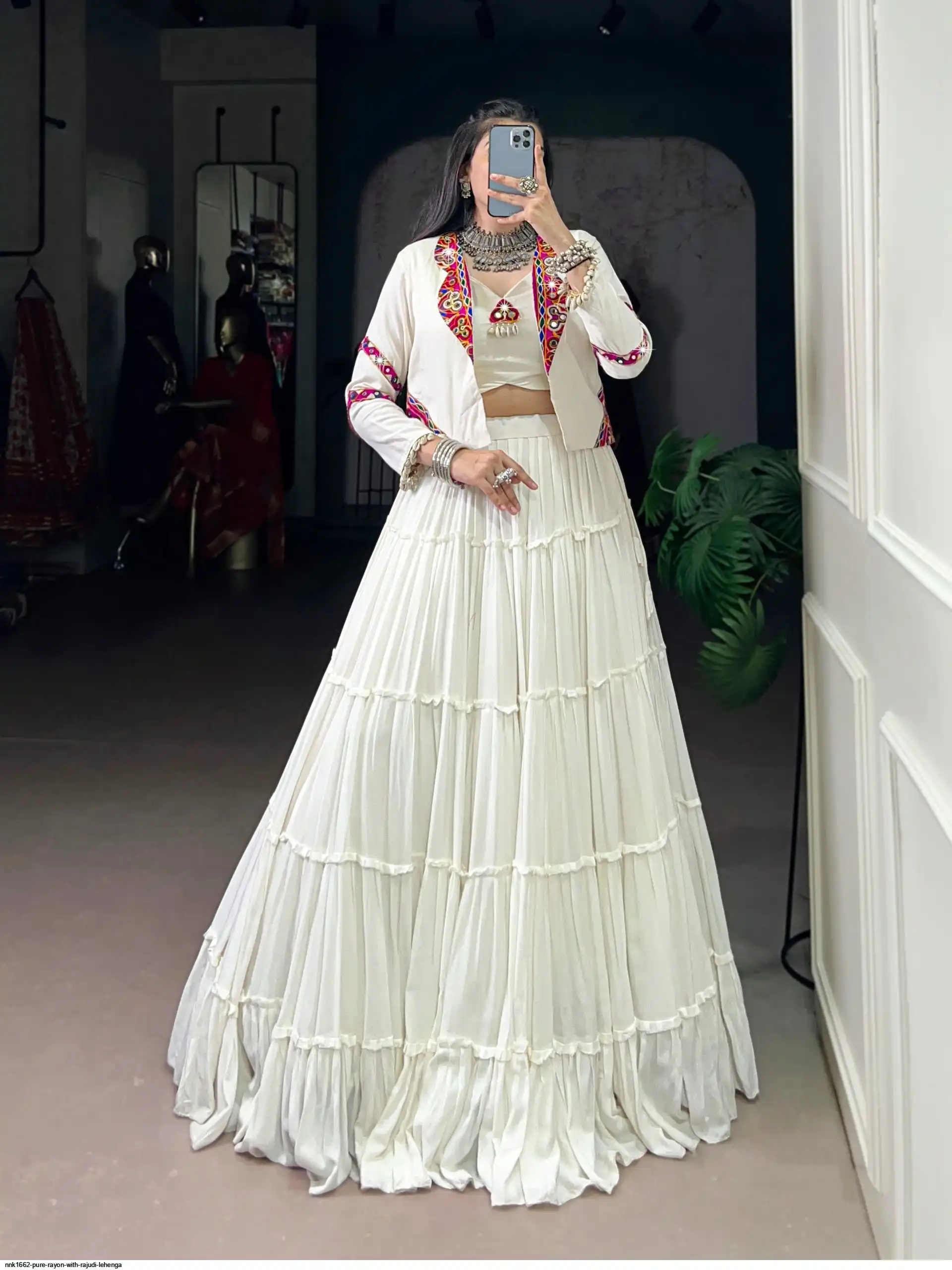 NNK1662 PURE RAYON WITH RAJUDI LEHENGA 3