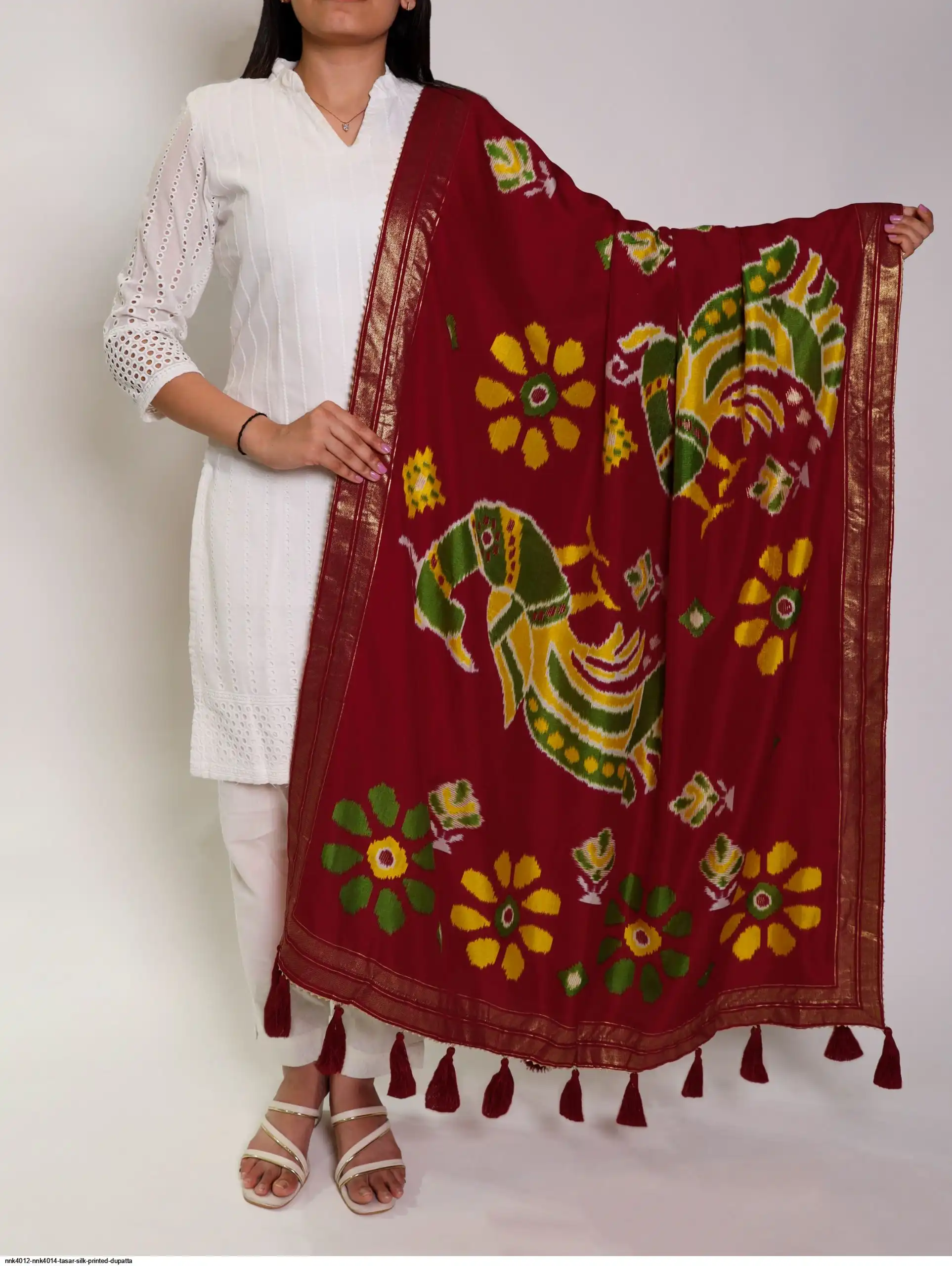 NNK4012 NNK4014 TASAR SILK PRINTED DUPATTA 20