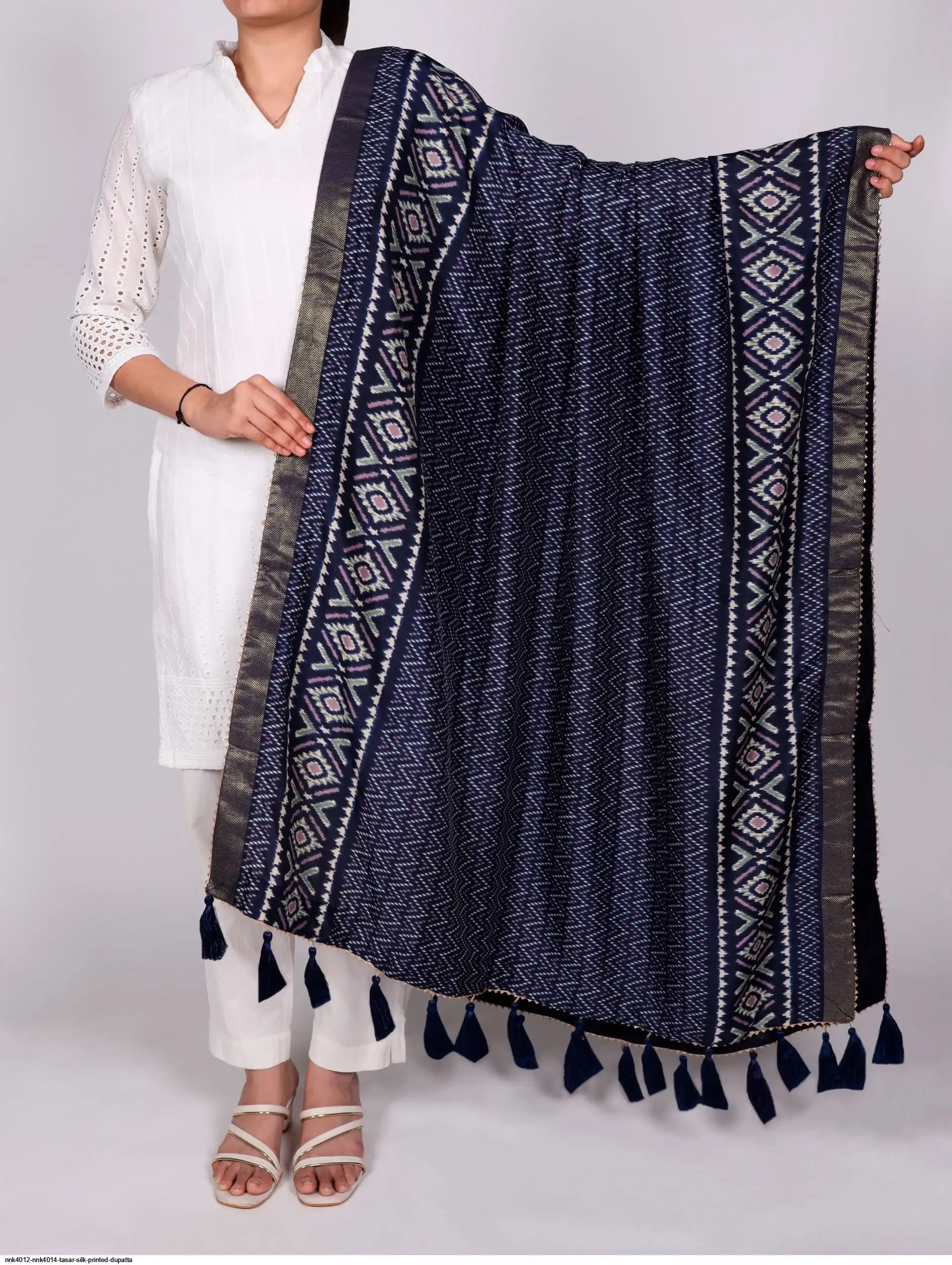 NNK4012 NNK4014 TASAR SILK PRINTED DUPATTA 3