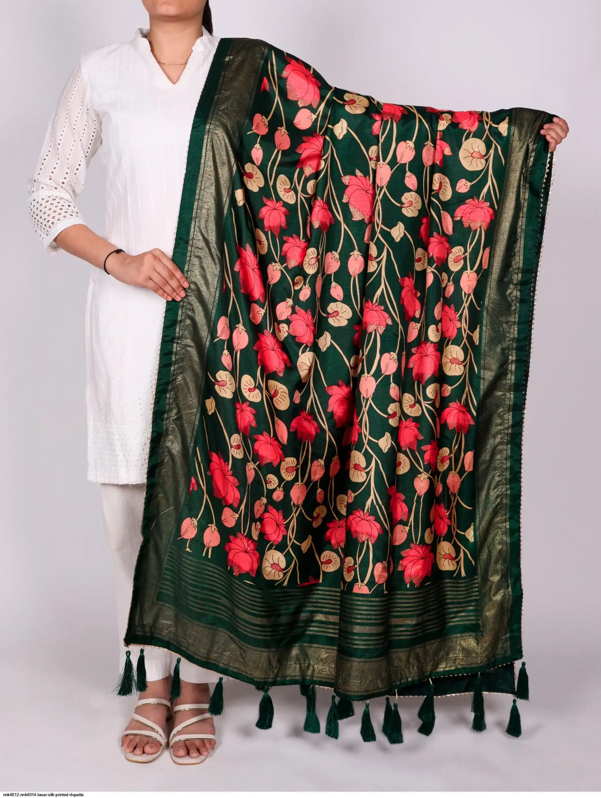 NNK4012 NNK4014 TASAR SILK PRINTED DUPATTA 6
