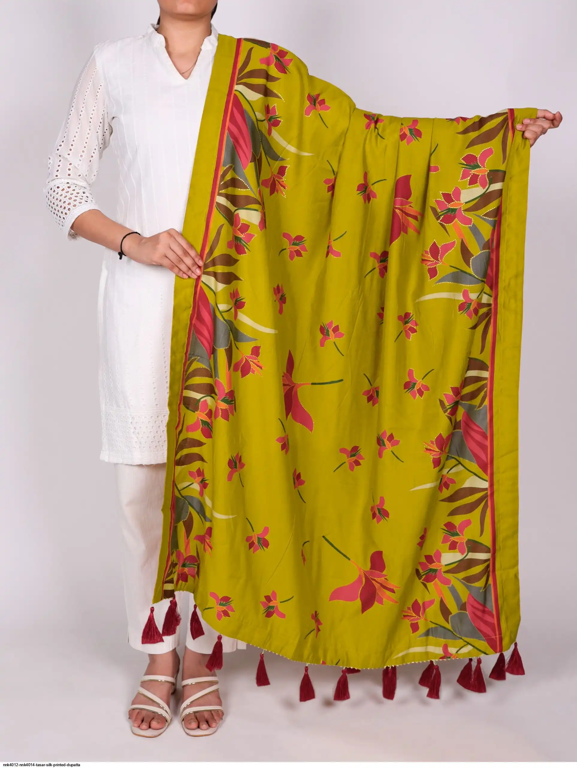 NNK4012 NNK4014 TASAR SILK PRINTED DUPATTA 21
