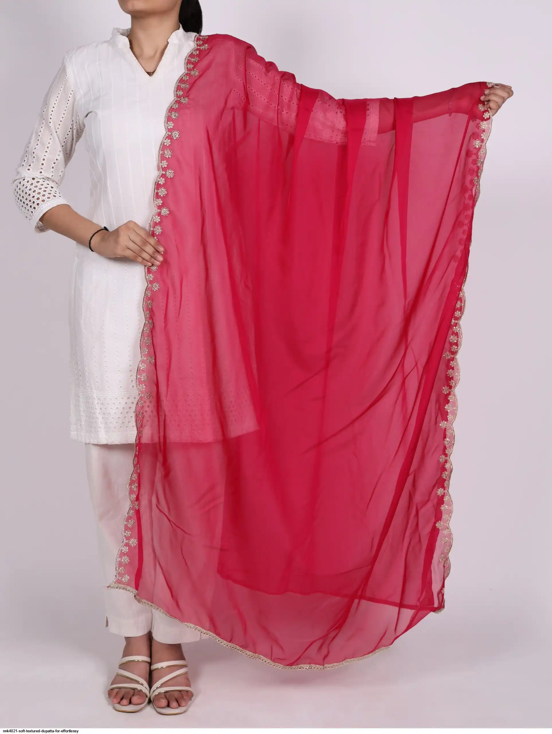 NNK4021 SOFT TEXTURED DUPATTA FOR EFFORTLESSY 4