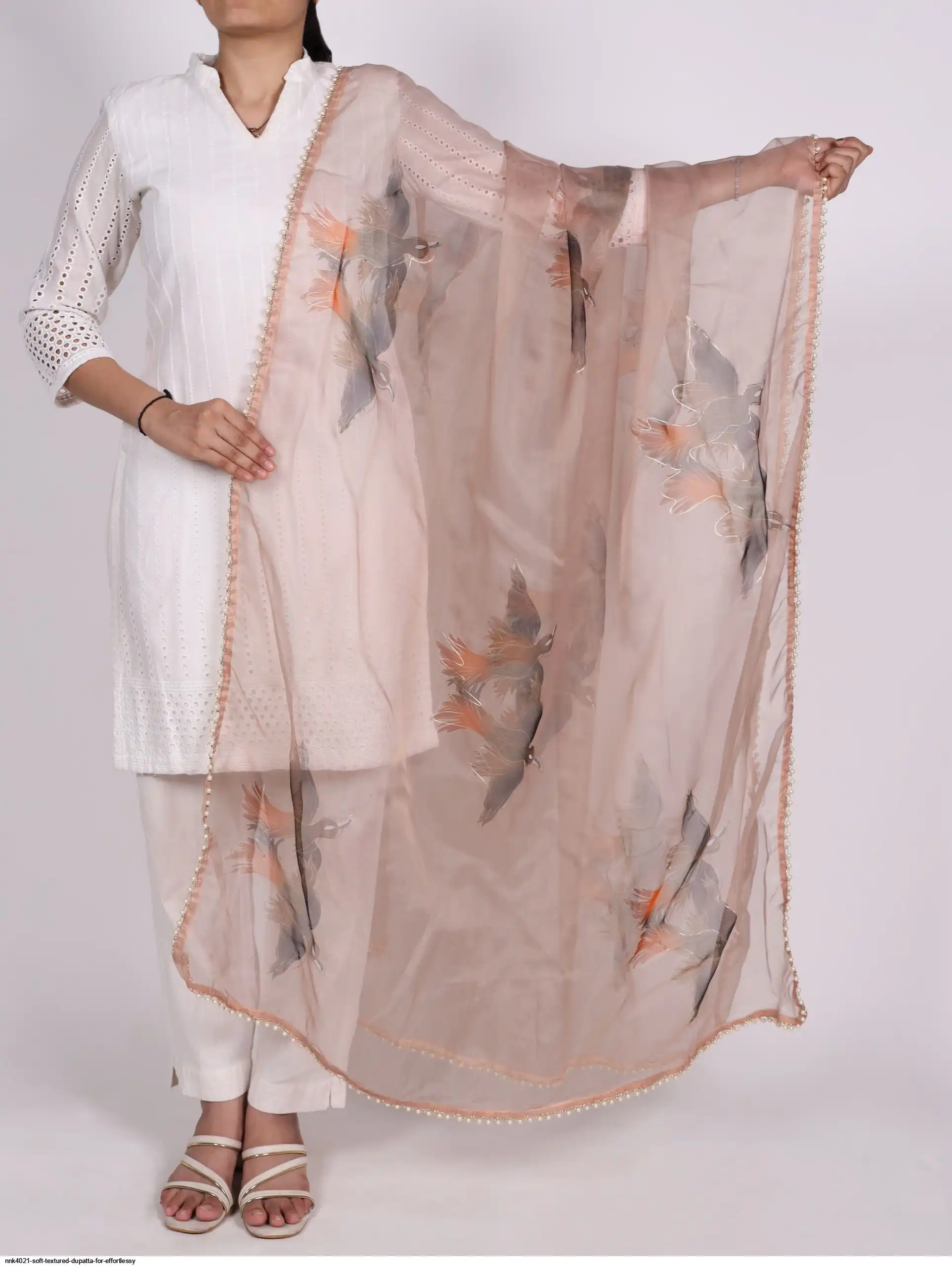 NNK4021 SOFT TEXTURED DUPATTA FOR EFFORTLESSY 5
