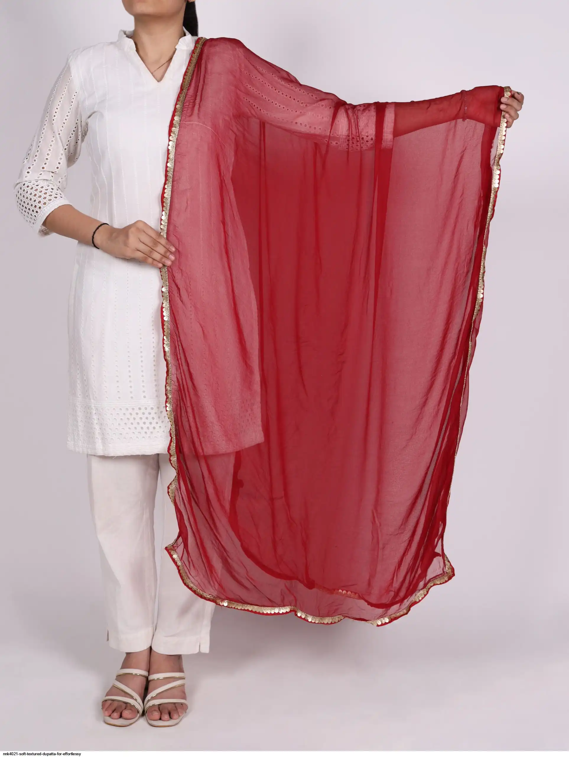 NNK4021 SOFT TEXTURED DUPATTA FOR EFFORTLESSY 16