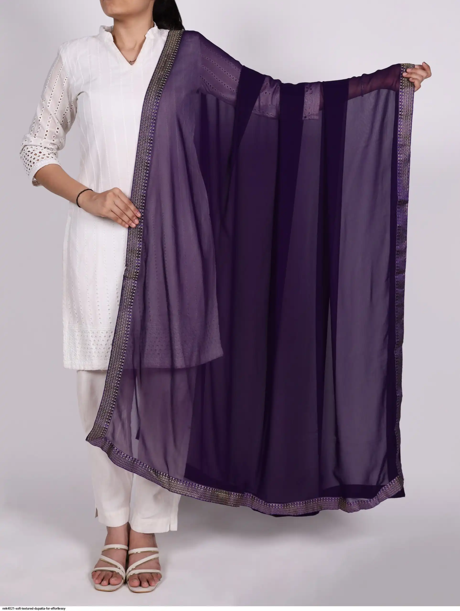 NNK4021 SOFT TEXTURED DUPATTA FOR EFFORTLESSY 19