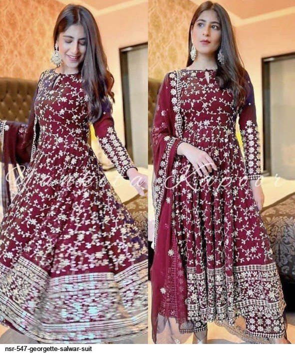 NSR 547 GEORGETTE GOWN B