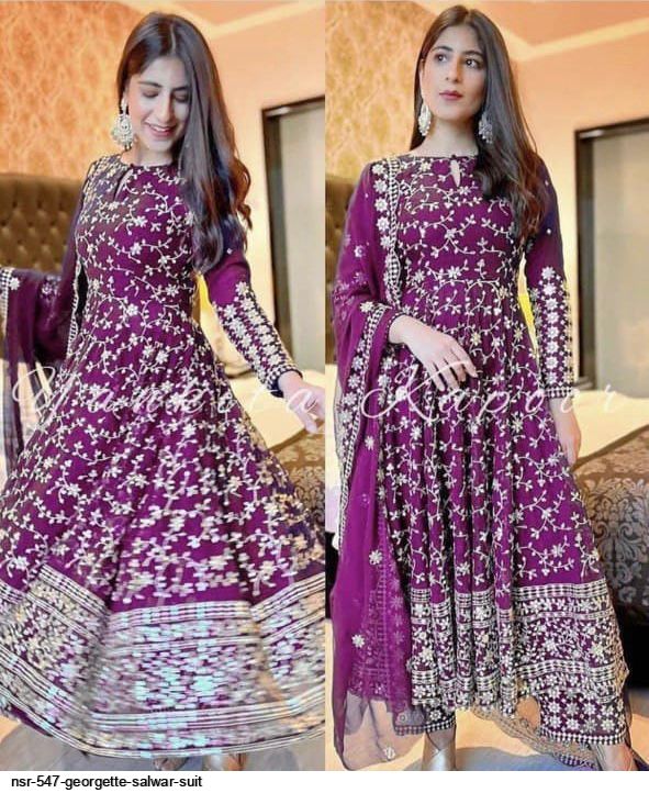 NSR 547 GEORGETTE GOWNT C