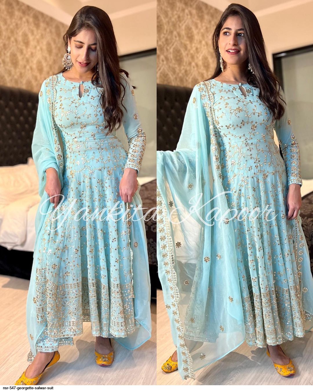 NSR 547 GEORGETTE GOWN E