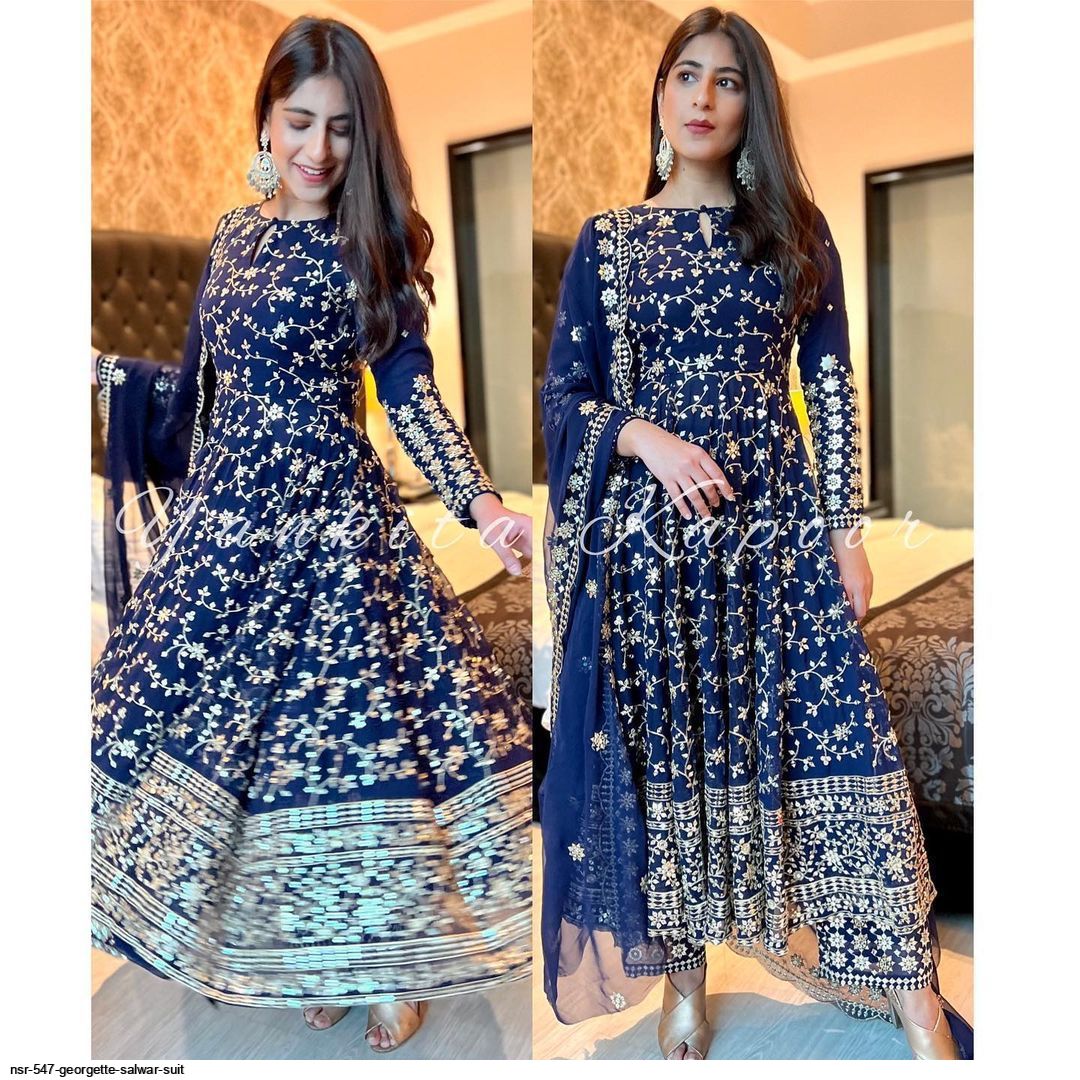 NSR 547 GEORGETTE GOWN D