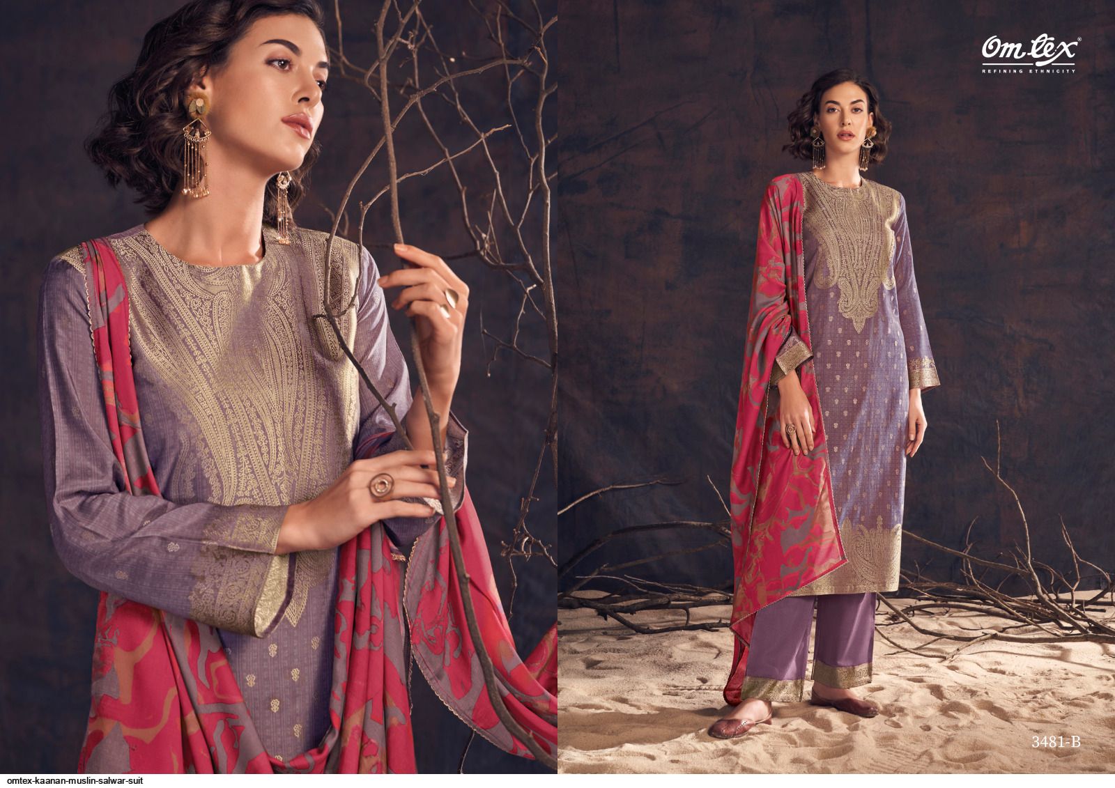 OMTEX KAANAN MUSLIN SALWAR SUIT