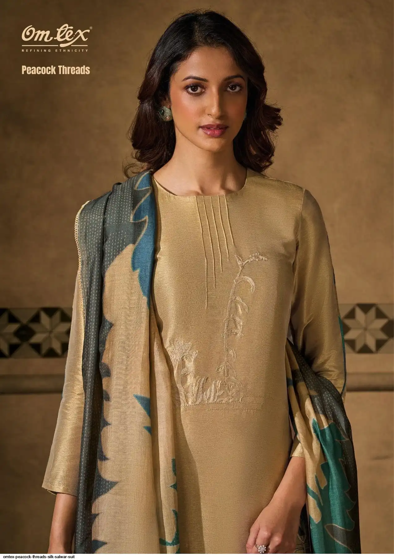 OMTEX PEACOCK THREADS SILK SALWAR SUIT