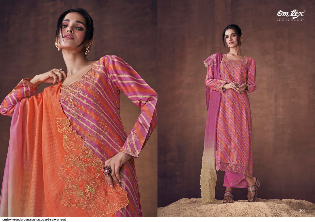 Charizma 06545 - 3 PC Jacquard Banarsi Dress